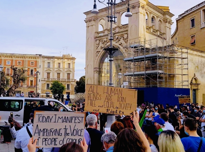 Black Lives Matter ha manifestato a Lecce – Massimiliano Lorenzo