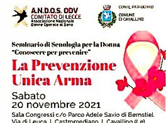 Cavallino - Seminario di Senologia A.N.D.O.S: “Conoscere per prevenire”