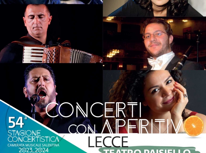 Concerti con Aperitivo dal 3 marzo presso il Teatro Paisiello di Lecce a cura della Camerata Musicale Salentina